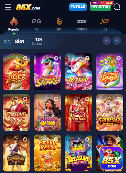 85x.com experimente exclusivo jogo